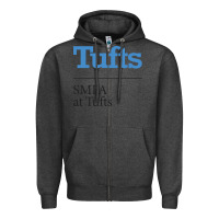 Charcoal Heather SMFA at Tufts Zipper Hoodie - linhVisuals