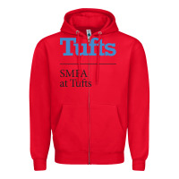 Red SMFA at Tufts Zipper Hoodie - linhVisuals