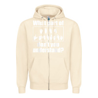 Sandshell funny sign language gift men women hand symbol interpreter t shirt Zipper Hoodie - linhVisuals