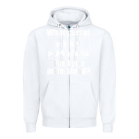 White funny sign language gift men women hand symbol interpreter t shirt Zipper Hoodie - linhVisuals