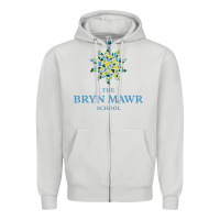 Dove Grey bryn mawr school Zipper Hoodie - linhVisuals