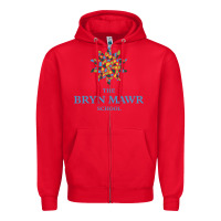 Red bryn mawr school Zipper Hoodie - linhVisuals