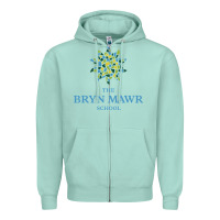 Seafoam bryn mawr school Zipper Hoodie - linhVisuals