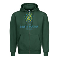 Sports Green bryn mawr school Zipper Hoodie - linhVisuals