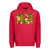 Cardinal st patrick's day coffee cups with gnome Premium Hoodie - Artiststas