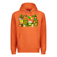 Carrot st patrick's day coffee cups with gnome Premium Hoodie - Artiststas