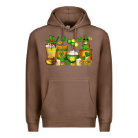 Chestnut st patrick's day coffee cups with gnome Premium Hoodie - Artiststas