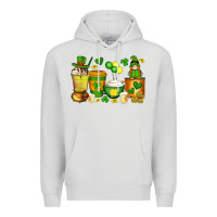 Dove Grey st patrick's day coffee cups with gnome Premium Hoodie - Artiststas