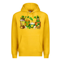 Lemon st patrick's day coffee cups with gnome Premium Hoodie - Artiststas