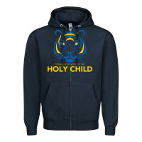 Navy connelly school of the holy child Zipper Hoodie - linhVisuals