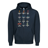 Navy musical notes symbol definition   humor musician t shirt Zipper Hoodie - linhVisuals