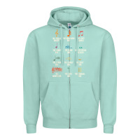 Seafoam musical notes symbol definition   humor musician t shirt Zipper Hoodie - linhVisuals