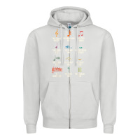 Dove Grey musical notes symbol definition   humor musician t shirt Zipper Hoodie - linhVisuals