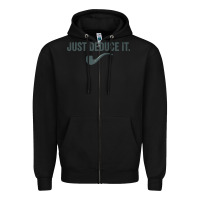 Black just deduce it funny sherlock holmes detective raglan baseball tee Zipper Hoodie - linhVisuals