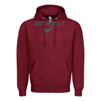 Burgundy just deduce it funny sherlock holmes detective raglan baseball tee Zipper Hoodie - linhVisuals