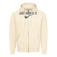 Sandshell just deduce it funny sherlock holmes detective raglan baseball tee Zipper Hoodie - linhVisuals