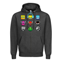 Geometry Dash Insane Zipper Hoodie | Teevron