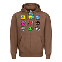 Chestnut geometry dash insane Zipper Hoodie - linhVisuals