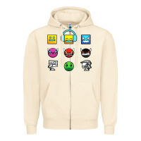 Sandshell geometry dash insane Zipper Hoodie - linhVisuals