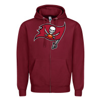 Burgundy Team Of Tampa Bay American Football Zipper Hoodie - linhVisuals
