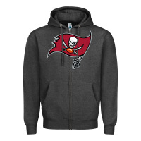Charcoal Heather Team Of Tampa Bay American Football Zipper Hoodie - linhVisuals