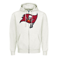 Oatmeal Heather Team Of Tampa Bay American Football Zipper Hoodie - linhVisuals