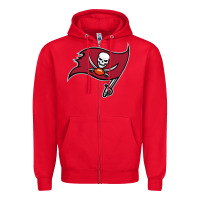 Red Team Of Tampa Bay American Football Zipper Hoodie - linhVisuals