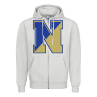 Dove Grey norwell high school Zipper Hoodie - linhVisuals