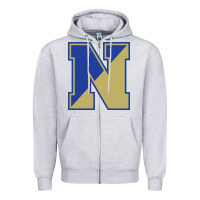 Heather Grey norwell high school Zipper Hoodie - linhVisuals