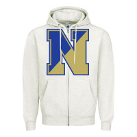 Oatmeal Heather norwell high school Zipper Hoodie - linhVisuals