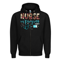 Black nurse in progress Zipper Hoodie - JahusDesignShop
