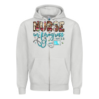 Dove Grey nurse in progress Zipper Hoodie - JahusDesignShop