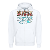 White nurse in progress Zipper Hoodie - JahusDesignShop