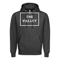 Charcoal Heather san fernando valley sfv valley los angeles trendy design t shirt Zipper Hoodie - linhVisuals