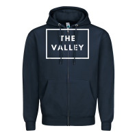 Navy san fernando valley sfv valley los angeles trendy design t shirt Zipper Hoodie - linhVisuals