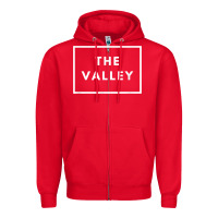 Red san fernando valley sfv valley los angeles trendy design t shirt Zipper Hoodie - linhVisuals