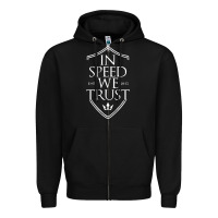 Black in speed we trust Zipper Hoodie - linhVisuals