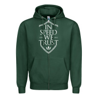 In Speed We Trust Zipper Hoodie | Teevron