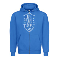 True Royal in speed we trust Zipper Hoodie - linhVisuals