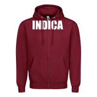 Burgundy indica Zipper Hoodie - linhVisuals