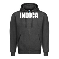 Charcoal Heather indica Zipper Hoodie - linhVisuals