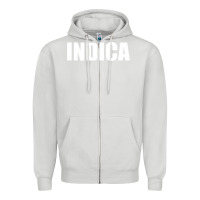 Dove Grey indica Zipper Hoodie - linhVisuals