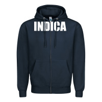 Navy indica Zipper Hoodie - linhVisuals