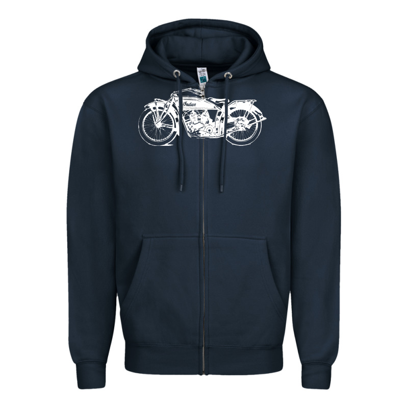 Indian Scout Motorcycle Zipper Hoodie by linhVisuals | Teevron