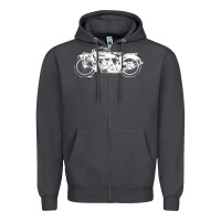Smoke indian scout motorcycle Zipper Hoodie - linhVisuals