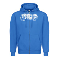 True Royal indian scout motorcycle Zipper Hoodie - linhVisuals