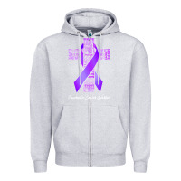 Heather Grey pancreatic cancer t shirtfaith hope love pancreatic cancer warrior t s Zipper Hoodie - linhVisuals