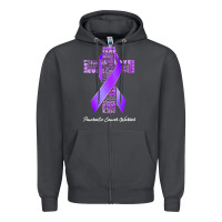 Smoke pancreatic cancer t shirtfaith hope love pancreatic cancer warrior t s Zipper Hoodie - linhVisuals