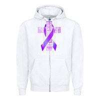 White pancreatic cancer t shirtfaith hope love pancreatic cancer warrior t s Zipper Hoodie - linhVisuals