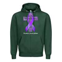 Sports Green pancreatic cancer t shirtfaith hope love pancreatic cancer warrior t s Zipper Hoodie - linhVisuals